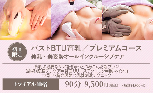 バストBTU育乳トリートメント プレミアムコース